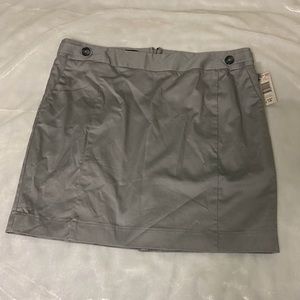 NWT Attention Gray Mini Skirt with Back Slit 14